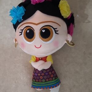 NWT Frida Kahlo Plush Doll Amparin Mexican Folk Art